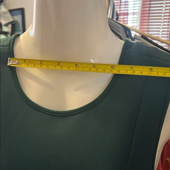 Elegant Green Sleeveless Dress size 10 - Picture 4 of 11